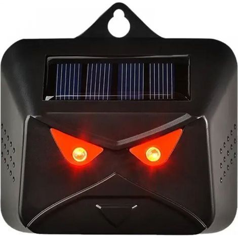 répulsifs solaires d'extérieur pour animaux de nuit avec lumière LED rouge, dispositifs de dissuasion pour mouffettes, renards, mouffettes, ratons laveurs (1/5)