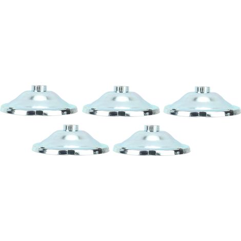 Lot de 5 abat-jour industriels en fer pour entrepôt, usine ou mine, filetage interne G1/2, 12 cm (1/5)