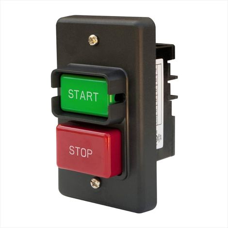 120/230 V double tension, 28 A, interrupteur marche/arrêt, interrupteur d'alimentation de sécurité monophasé pour scie à table, table de routeur, perceuse, scie à banc, scie à ruban, meuleuse (1/5)