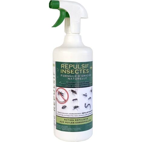 Repelente de insectos con aceites esenciales