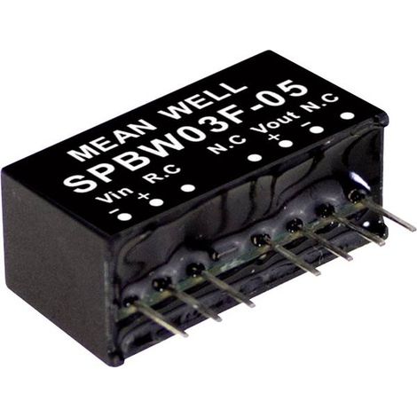 Mean Well SPBW03G-05 Modulo convertitore DC / DC 600 mA 3 W Num. uscite: 1 x