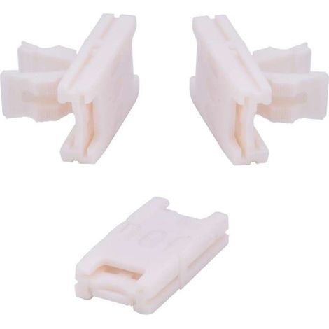 4x Connecteur coupleur rapide clip pour rubans LED 10mm avec 3 broches CCT sans soudure Borne Câble Lumière Adaptateur Bande lumineuse