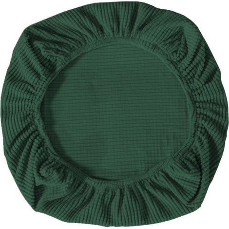 2 housses de chaise élastiques, housses de chaise de bureau, housses de chaise gaming, protection pour chaise de salle à manger, tabouret pivotant, housses de chaise, protection pour chaise, vert fonc (1/5)