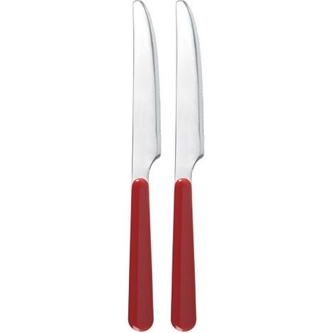 Excelsa coltelli Trendy acciaio inox rosso 2 pezzi