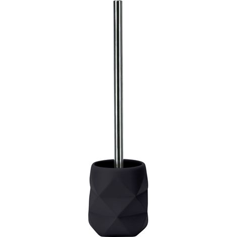 Kleine Wolke WC-Bürstenhalter Crackle schwarz Bürstengarnitur