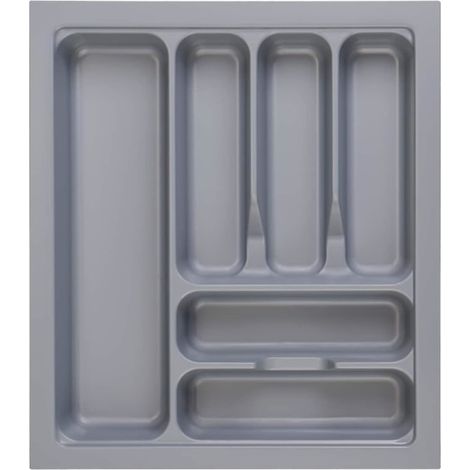 Coffret à couverts pour tiroir 50 mm, organisateur de couverts réutilisable, séparateur de tiroir en plastique, lot de rangement pour cuisine, compartiments ajustables, accessoire de bureau et vaissel (1/5)
