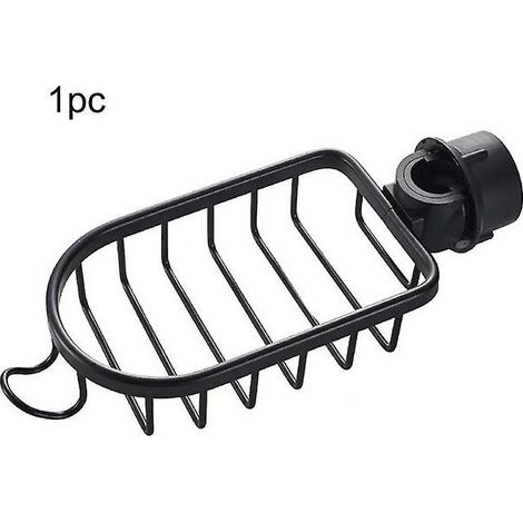 Panier de rangement de douche en aluminium pour cuisine salle de bain Stockage à couche unique pour shampooing savon douche rangement étagère support organisateur (1/5)