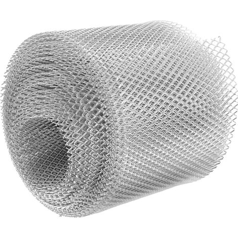 Alliage D'aluminium Grille de Protection 15cm X 600cm pour Gouttière,Maille Antirouille, Bloque les Feuilles et Limite les Obstructions, pour Jardin et Évacuation Pluviale (1/5)