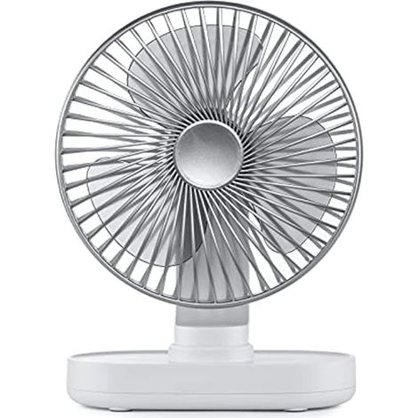 Ventilatore da tavolo ricaricabile – Silenzioso – 4 velocità – Oscillazione a 90° – 4000 mAh (1/5)