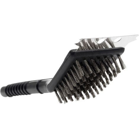 Spazzola per barbecue con raschietto, 21 cm (1/4)