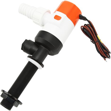 Pompe d'aération submersible DC 12V SFBP1 G1100 13C, 1100GPH, levée 3m, aérateur de survie pour poissons, ensemble de pompe de bassin (1/5)