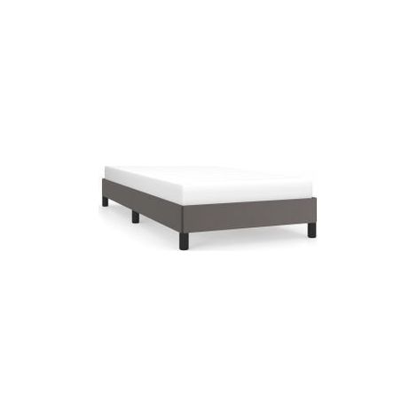 Cadre de lit Gris 90x190 Similicuir (1/5)