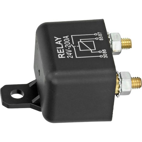 Relais démarreur auto 24V 200A haute intensité normalement ouvert bobine en laiton 4 broches (1/5)