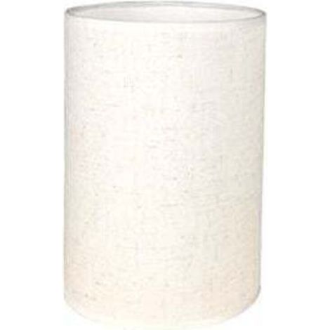 Abat-Jour Cylindrique Tissu En Lin Fait À La Main, Pour Lampe De Table, Suspension, Lampadaire (Blanc, Diamètre 14 Cm X Hauteur 20 Cm)- (1/4)