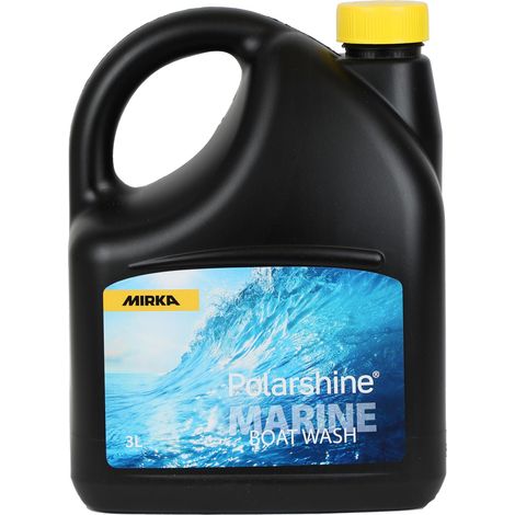 Mirka Polarshine Marine Boat Wash / 3 Liter / Hochwertiges, biologisch abbaubarer Bootsreiniger GFK für alle Oberflächen / 7998100311PM