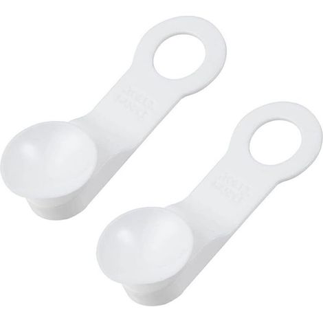 Paquet de 2 lève siège de Toilette poignée de Levage de Couvercle de Salle de Bain Couverture réutilisable Universelle Support de Levage TPR hôtel Amovible, Blanc (1/5)