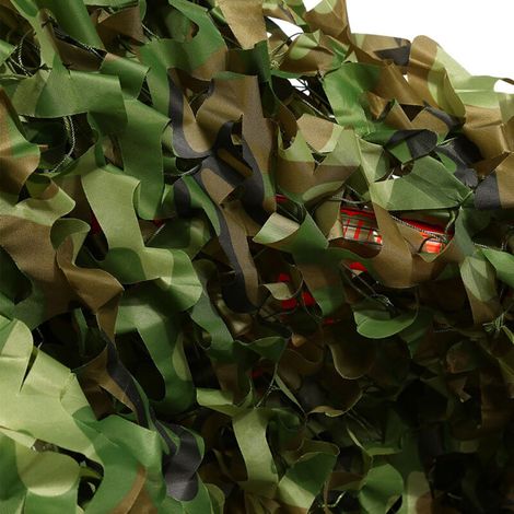 Filet de camouflage jungle/bois 1,5 x 7 m pour camping et extérieur (1/5)
