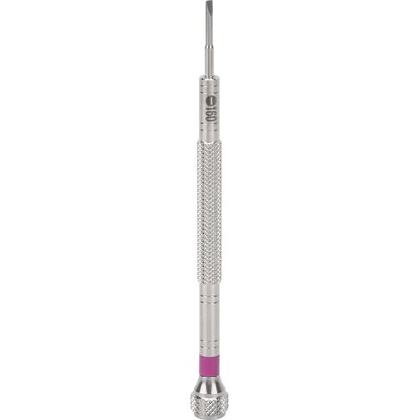 Tournevis de précision professionnel en acier inoxydable pour réparation de montres et lunettes, embout 1,6mm. (1/5)