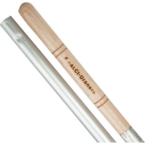Manche en aluminium pour pelle ou raclette à braises  150 cm