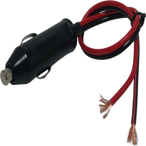 Prise allume-cigare mâle 12 V/24 V avec câbles, cordon d'alimentation robuste 30 A pour camions (1/5)