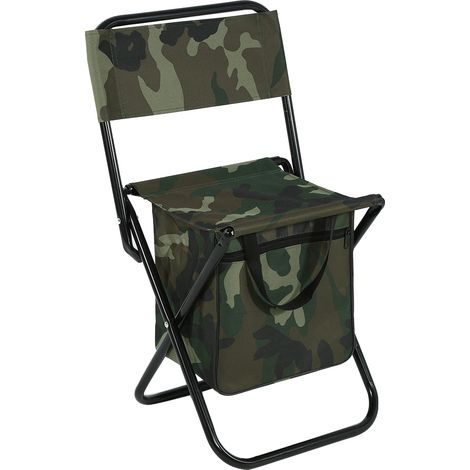 Comoda sedia pieghevole da campeggio/pesca per esterni con borsa per il trasporto.