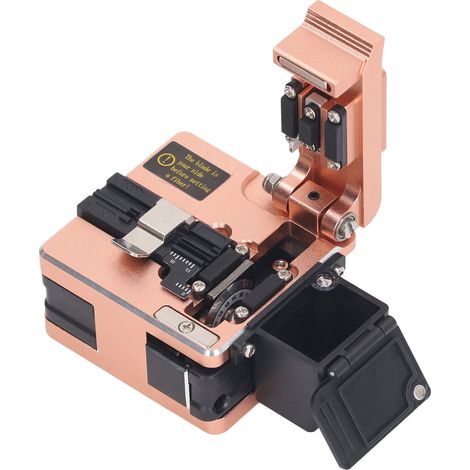Pinkfarbener Glasfaserschneider mit hoher Präzision, 18 mm Schnittlänge, automatischer Rücklauf, Glasfaserschneidmesser (1/5)