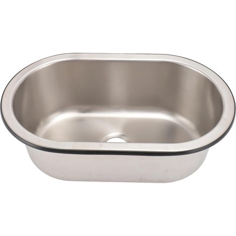 Évier De Cuisine pour Camping-Car Et Caravane en Acier Inoxydable 304 avec Joint Étanche en Caoutchouc -Débordement 32 × 18 Pouces (1/5)