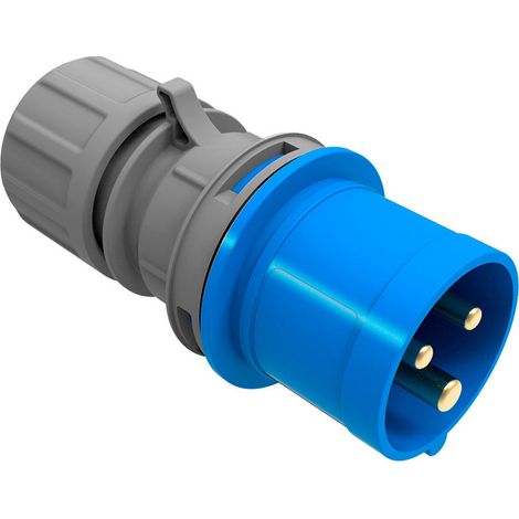 Clavija cetac 2p+t azul 16a 230v ip44 (envasada) (1/3)
