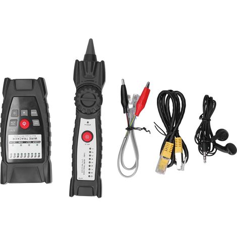 Localisateur de Lignes de Câbles Réseau Détecteur de Fils RJ11/RJ45 Efficace pour électriciens avec Lampe de Poche (1/5)