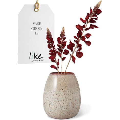 Vase en Forme d’œuf, Beige, en grès (1/5)