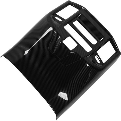 Sortie d'air arrière garniture carbone style, cadre couvercle ventilation AC pour boîte accoudoir voiture, compatible 1500 2023, tonnelle fibre carbone (1/5)