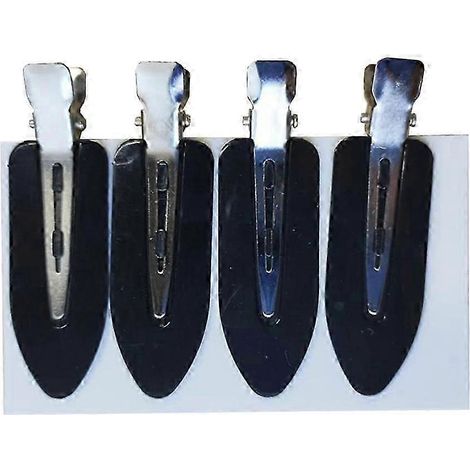 Lot de 4 pinces à cheveux pour coiffure et maquillage-Black (1/5)