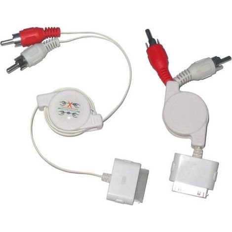 Cable Conexion Stereo para Ipod, Iphone, Ipad , Itouch Retractil