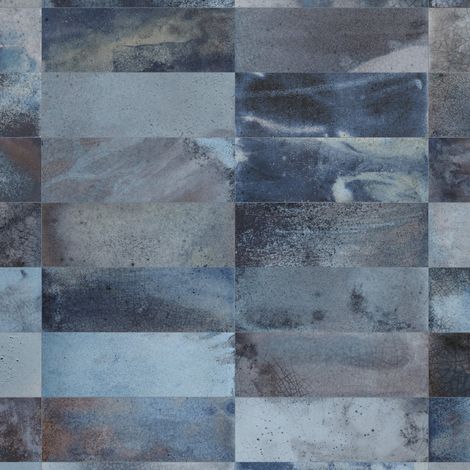 Carrelage Vintage effet Zellige Bleu 40x20x1,03 cm Patrina - Mur intérieur (vendu par carton de 0,96 m²) - RO'MA CARRELAGE