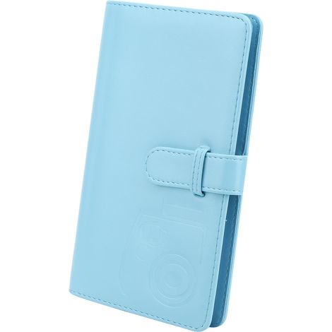 Album Photo Universel PU 96 Pochettes pour Cartes, Mini 11/8/9/7s/25/70/90, Stockage Photos Appareil Instantané Bleu (1/5)