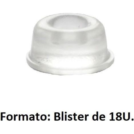 paragolpes adhesivo de poliuretano. transparente. acrílico sensible a la presión. blíster. 22,3 x 10,1 mm (1/5)