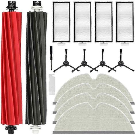 Kit de remplacement pour aspirateur robot Roborock Q8 Max/Q5 Pro : brosse principale, brosse latérale, filtre HEPA et lingette de nettoyage. (1/5)