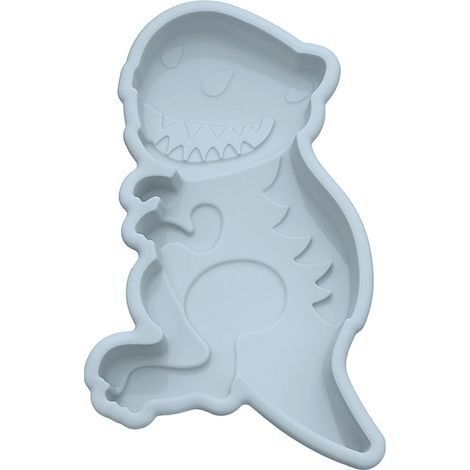 Moules à gâteaux de cuisine, moules à bonbons et chocolats, moules de cuisson en Silicone, moules à gâteaux d'anniversaire 3D（Dinosaure bleu） (1/5)