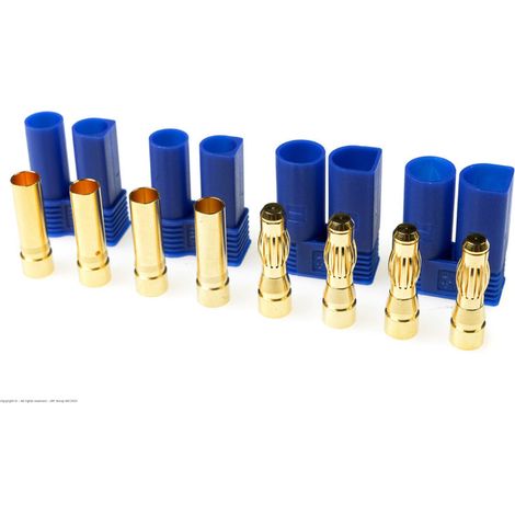 Revtec - Connector - EC-5 - Gold Plated - Male + Female - 2 pairs