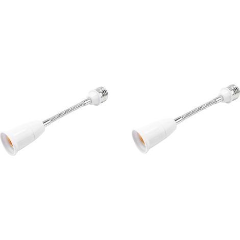 2 x 19cm long Flexible Goose Neck E27 pour E27 LED ampoule extension adaptateur (1/5)