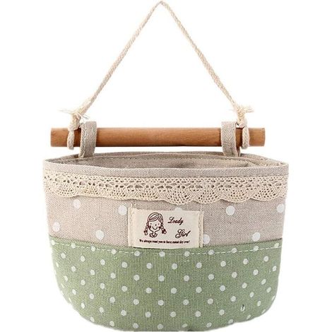 Organisateur suspendu Organisateur de sac de rangement pour chambre d'enfant Organisateur suspendu Organisateur de porte de salle de bain Étagère suspendue Tissu (Vert) (1/5)