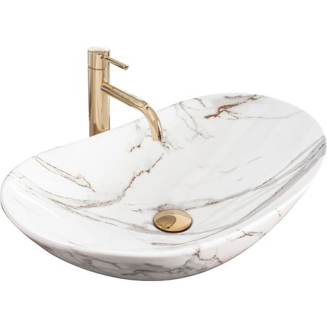 REA AUFSATZWASCHBECKEN ROYAL SHINY AIAX MARMOR