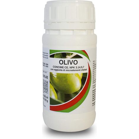 Bio ALT OLIVO Concime fogliare NPK 3.14.9,7 con Boro favorisce allegagione 250 ML 250 ML