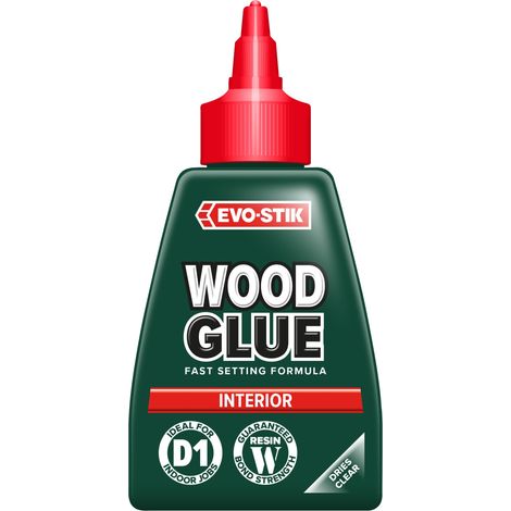 Evo-Stik Resin 'W' Interior Wood Adhesive Mini Pack – 50ml/65ml, Suitable for Interior Wood Bonding