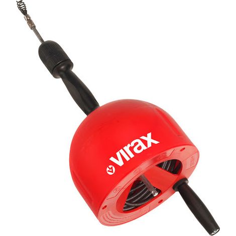 Virax – Déboucheur de canalisation manuel à câble 10m – Pour canalisations Ø 25 à 50 mm – Acier traité haute qualité – Poignée ergonomique Soft Touch (1/10)
