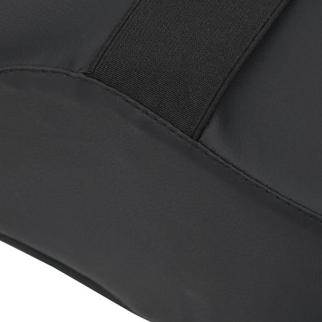 Universelle Kopfstütze, Nackenstütze und Lendenwirbelstütze aus Leder und atmungsaktivem Netzgewebe für Automobile, geeignet für alle Jahreszeiten. (1/5)