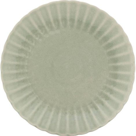 Lot de 6 Assiettes Plates "Romy" 26cm Vert (1/4)