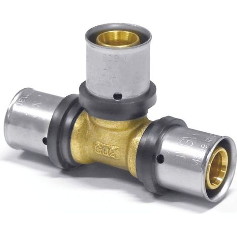 Té Pressfitting 32mm, Raccord Multicouche, Certifié DVGW, Allemagne (1/4)