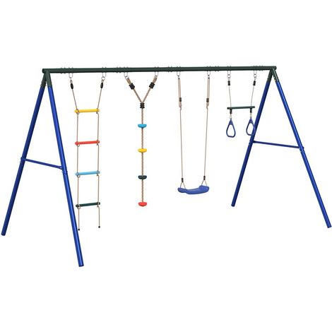 Maison Exclusive - Schaukel-Set mit Schaukelsitz Trapez Stricklei