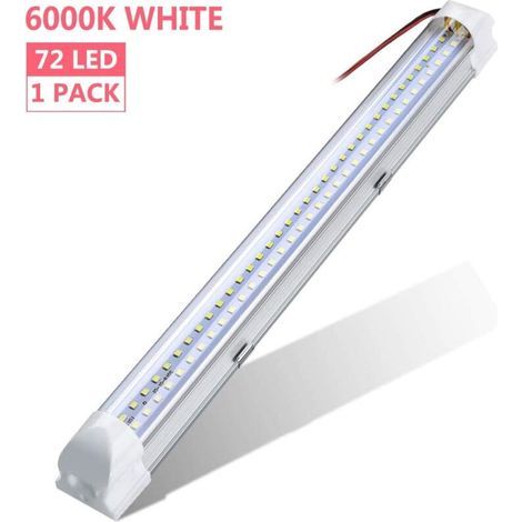 LED Light Bar, DC 12-80V Car Interior Light 72 LEDs Closet Light/Universal Lighting 500LM For Cabinet/Car, Truck, Vehicle, Camper Van, Boat, Ceiling Light (1PC) (1/5)